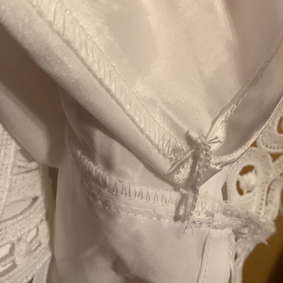 NWOT WHBM white eyelet lace sheath wedding or derby dress,white satin lining s4 - Picture 12 of 12
